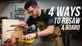 4 Ways to Resaw a Board  Essential Skills in Woodworking [upl. by Hadleigh]