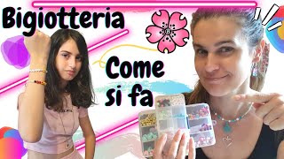 LA BIGIOTTERIA insegno a Lara come fare un Bracciale con la chiusura tutorial [upl. by Drice791]