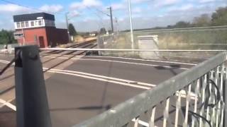 Claypole level crossing lincs Tuesday 2914 [upl. by Yaral]