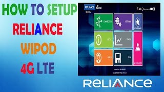 How to Setup Reliance WiPod 4g LTE First Time USE and Fully Activate [upl. by Nymrak]