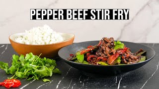 Pepper Beef Stir Fry  Easy Beef Stir Fry In Less Than 30 Minutes [upl. by Iloj]