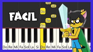 🎤 MIKELLINO LA FUSIÓN DE MI CORAZÓN 💖🎶  PIANO FÁCIL CON NOTAS  PIANO TUTORIAL [upl. by Auberon169]