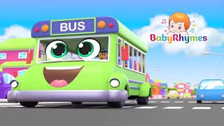 School Bus Rolling Through the Town Streets  Baby Rhymes amp Song  Fun Kids Songs [upl. by Raseda265]