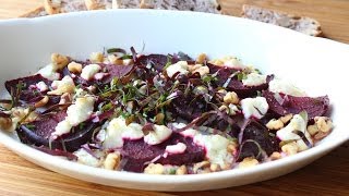 Roasted Beets with Goat Cheese and Walnuts  Easy Roast Beets Recipe [upl. by Aloisius467]