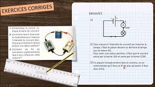 Energie  Episode 8 Exercices  réglages et placement dun ampèremètre [upl. by Nodlew]