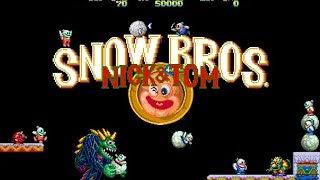 SNOW BROS Gameplay derrotando al jefe [upl. by Borlase]