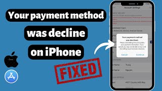 Your Payment Method Was Declined iPhone Fixed  How to Verify Payment Method on iPhone  iOS 17 [upl. by Boylan]