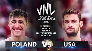 Poland vs USA  Gold Medal Match  Mens VNL 2023 [upl. by Groeg227]