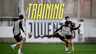 Juventus Training Ahead Of Champions League  Eyes on VfB Stuttgart [upl. by Malik831]