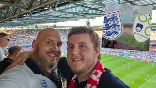 First Experience of a Euros game  England v Slovenia Matchday Vlog [upl. by Brander]