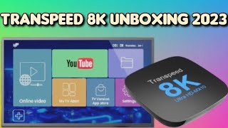 Transpeed 8K Ultra HD MX10 Android TV 13 SmartBox Unboxing and Preview 2023 [upl. by Helas]