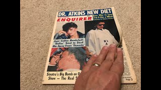 Unintentional ASMR 1984 National Enquirer Magazine [upl. by Ijok]