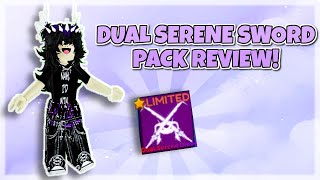 DUAL SERENE SWORD PACK REVIEW Roblox Blade Ball [upl. by Victor]