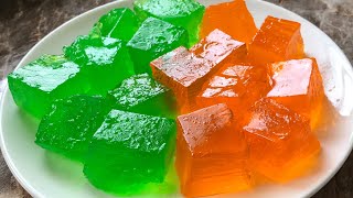 Homemade jelly recipe with and without Gelatin  homemade jello recipe [upl. by Lihp]