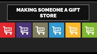 Making someone a gift shop  Lumber Tycoon [upl. by Annid11]