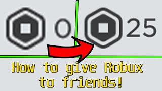 ROBLOX  How to Give Robux to People With Group [upl. by Llerrem]