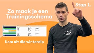 Zo maak je een TRAININGSSCHEMA voor wielrenners Kom uit die WINTERDIP en stel een DOEL 🎯 2 [upl. by Cam833]