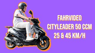 Motorroller CityLeader Fahrvideo [upl. by Nola135]