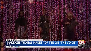 Mackenzie Thomas Makes Top Ten On The Voice [upl. by Dart]