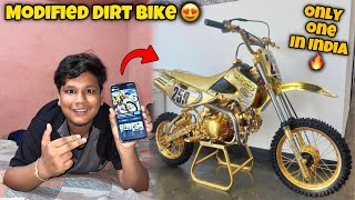 Apni Dirt Bike Ke Liye Golden Wrap Final Kar Diya 😍 India Ki First Golden Modified 125cc Dirt Bike 🔥 [upl. by Eliades]