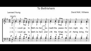 To Bethlehem Bass [upl. by Namajneb]