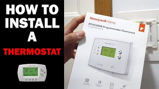 How to Install a Honeywell Thermostat [upl. by Nandor]