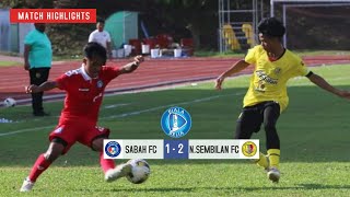 MATCH HIGHLIGHTS  SABAH FC 1  2 NEGERI SEMBILAN FC  PIALA BELIA 2024 [upl. by Aikar]