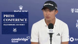 Collin Morikawa Press Conference  2024 PGA Championship Round 3 [upl. by Aurel]