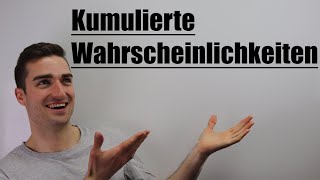 Kumulierte Wahrscheinlichkeit Binomialverteilung  Fit im MatheAbi [upl. by Oicanata]