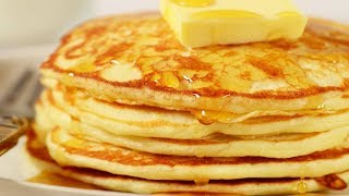 Pancakes Recipe Demonstration  Joyofbakingcom [upl. by Ahsenal]