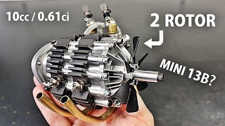 TWIN RC Wankel Rotary Engine First Run [upl. by Alyks]