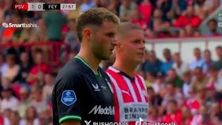 Santiago Gimenez Goal  PSV Eindhoven vs Feyenoord 68 Goals Results And Extended Highlights [upl. by Onileba]