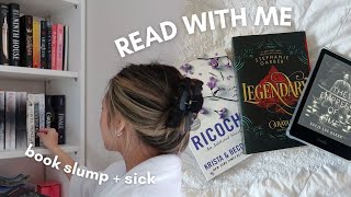 recovering from book slump  cold  reading vlog 📖☕ legendary ricochet the empress of time [upl. by Elagibba]