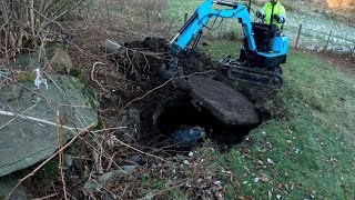 Opening an old well and rebuilding it Building a well  part 1 of 7 [upl. by Eulalee]