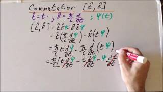 Commutator energy and time derivation [upl. by Assenej]