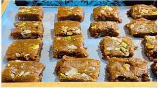 Habshi Halwa Oven Baked Multani Sohan Halwa In Oven Super Easy Milk Powder Halwa Aflatoon Halwa [upl. by Eifos]