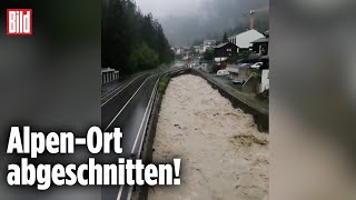 SCHWEIZ Unwetter stürzt Zermatt ins Chaos [upl. by Corissa]