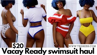 20 TryOn Vacay Ready Swimsuit Haul ft TBDresscom [upl. by Alekin509]