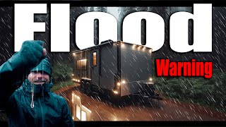 They Lost Power I Didnt  Offgrid Toy Hauler Cabin Gets Direct Hit  ICE Thunderstorm amp Flooding [upl. by Shotton]