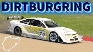 How fast can OPEL CALIBRA DTM lap the UNPAVED Nordschleife Onboard [upl. by Leirbag305]