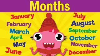 Months of the Year Song  Learn the 12 Months  Kindergarten Preschool amp ESL  Fun Kids English [upl. by Attiuqehs]