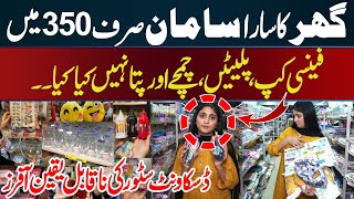 Home Crockery in just 350  Fancy Cup Plates Spoons  Cheapest Market  Urdu Viral [upl. by Krasnoff288]