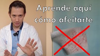 Dermatólogo te explica cómo afeitarte y evitar granos [upl. by Iahk]