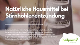 Natürliche Hausmittel bei Stirnhöhlenentzündung [upl. by Adnert]