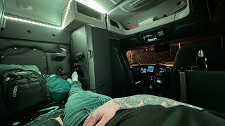 Alone Truck Driver Night Camping Routine The Ultimate Relaxation [upl. by Larianna]