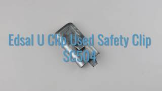 Edsal U Clip Used Safety Clip SC504 [upl. by Akemeuwkuhc]