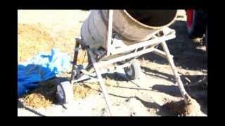 Cement Mixer  Homemade 45 Gal Drum  DIY [upl. by Karia]