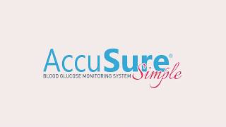 Accusure simple Glucometer Demo [upl. by Hinckley]