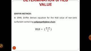 Hydrophilic Lipophilic Balance HLB [upl. by Colas]