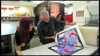 Pochoir printmaking tutorial Mesa Arts Center David Manje Jpop anime manga art DIY prints [upl. by Yttiy655]